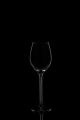 WIneglass  on the dark background