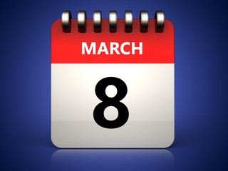 3d 8 march calendar