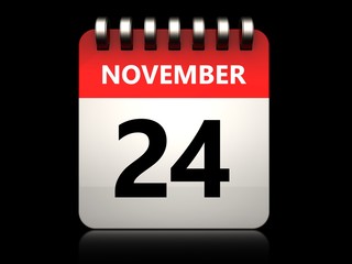 3d 24 november calendar