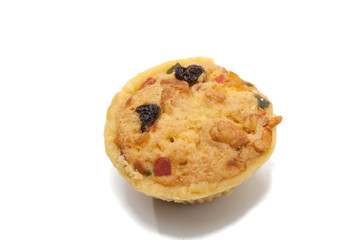 mix Fruit Cookie Cup on white background
