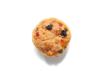 mix Fruit Cookie Cup on white background