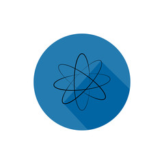Atom round icon vector