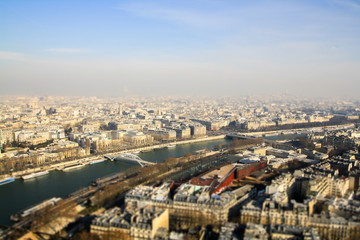Fototapeta na wymiar Paris from Eiffel Tower