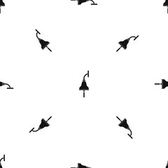 Ship bell pattern seamless black