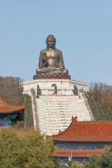 Buddha statue in the Chinese temple of Jing