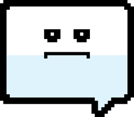 Serious 8-Bit Cartoon Word Balloon