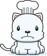 Cartoon Angry Chef Kitten