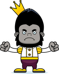 Cartoon Angry Prince Gorilla