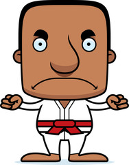 Cartoon Angry Karate Man