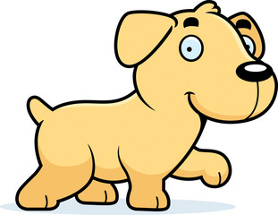 Cartoon Labrador Walking