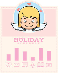 Cartoon Girl Cupid Graphic