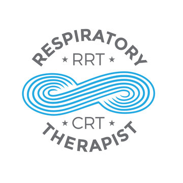 Respiratory Therapy Medical Symbol Icon - for RRT, RT or CRT