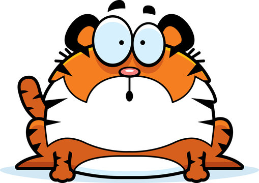 Surprised Cartoon Tiger