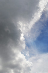 blue sky with clouds