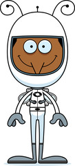 Cartoon Smiling Astronaut Mosquito