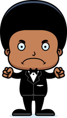 Cartoon Angry Groom Boy