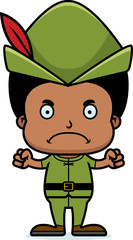 Cartoon Angry Robin Hood Boy