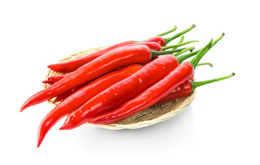 chili pepper isolated on a white background