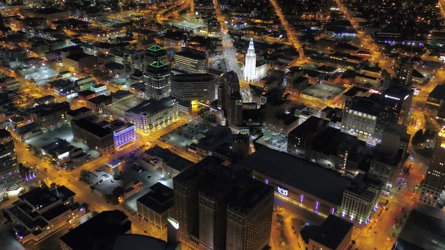 Aerial New York Buffalo July 2017 Night 4K Inspire 2