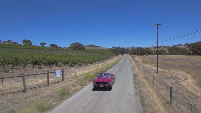 Ford Mustang, Winery aerial shot