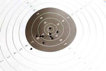 Paper target for shooting practice