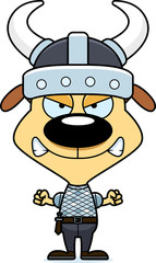 Cartoon Angry Viking Puppy