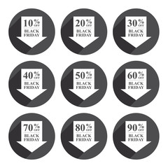 black friday discount sticker