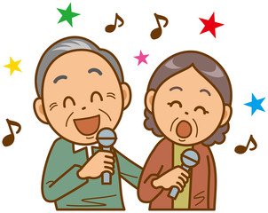 カラオケ　シニア　男女
