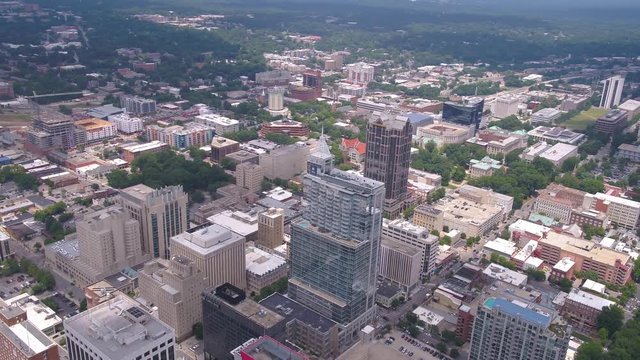 Aerial North Carolina Raleigh July 2017 Sunny Day 4K Inspire 2
