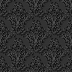 Abstract decorative 3d seamless pattern. Vector Illustration