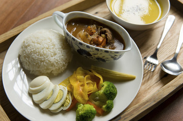black pepper Risotto and Pumpkin soup