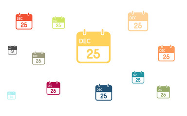 Viele bunte Kalender - 25.12.