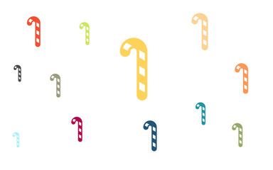 Viele bunte Zuckerstangen