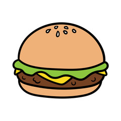Cartoon Cheeseburger