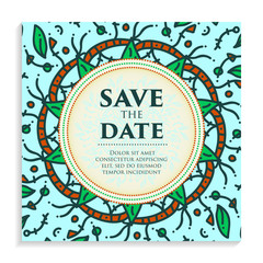 Vintage template design layout for Wedding invitation. Wedding invitation, thank you card, save the date cards, baby shower.