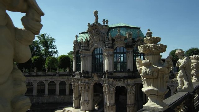 Famous Zwinger palace in Dresden, Saxrony, Germany, Jul 2017
