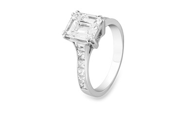 diamond ring for wedding and engagement band with gemstone