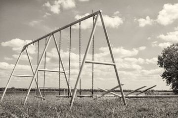 Fototapeta premium Vintage swing-set