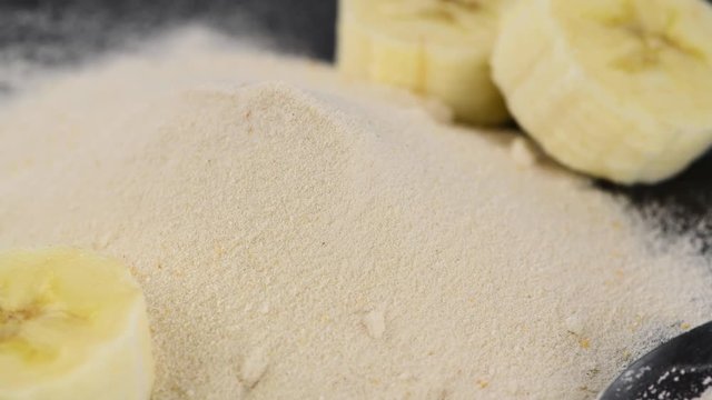 Rotating Ground Bananas (seamless loopable; 4K)