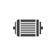 Car radiator icon vector, filled flat sign, solid pictogram isolated on white. Symbol, logo illustration.