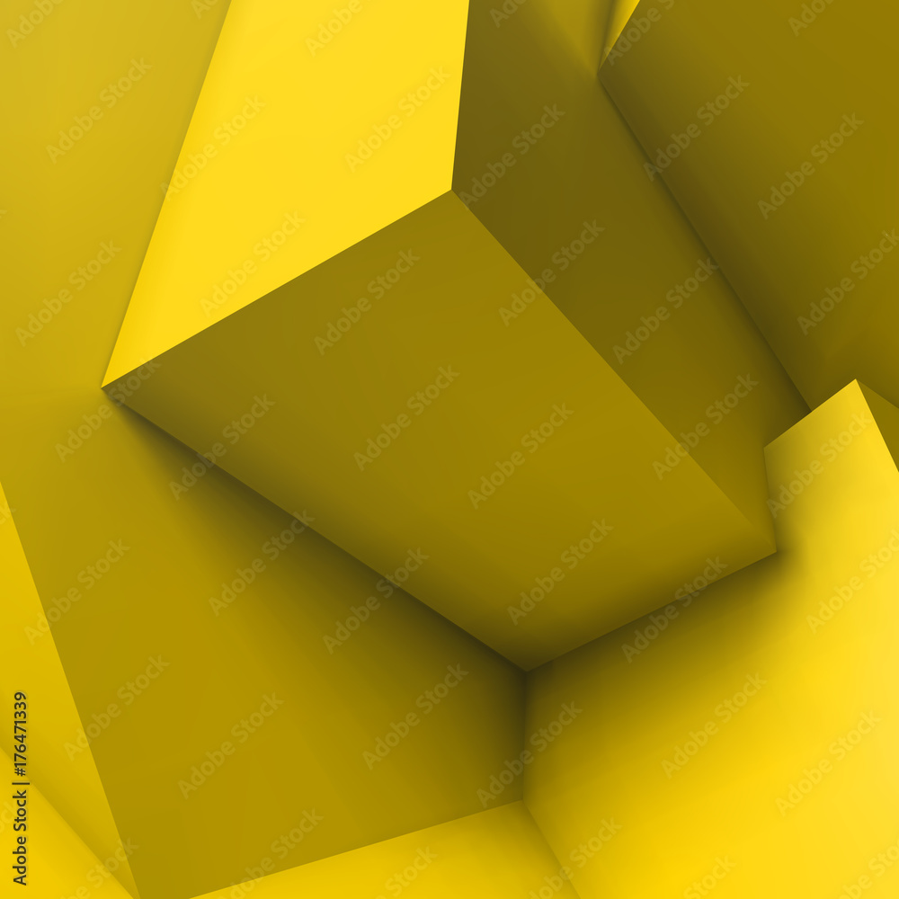Poster abstract geometric background with overlapping cubes