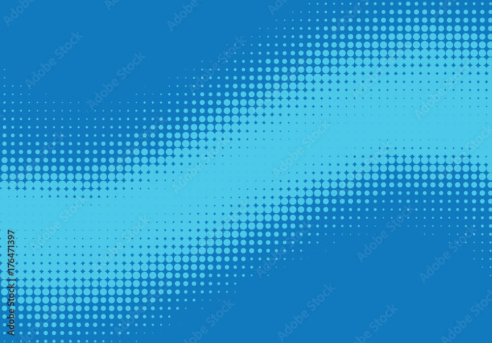 Poster pop art halftone retro background shapes with cartoon style