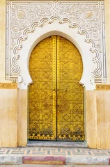 Traditionelle Eingangstür. Fes. Marokko © Elena Odareeva