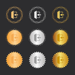 Fluchtweg - Bronze, Silber, Gold Medaillen