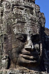 The view around Bayon Temple complex, - Angkor Wat. Can you see faces are everywhere?