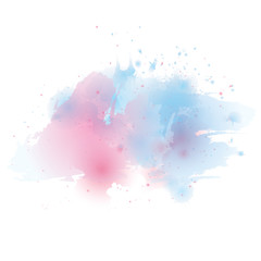 Vector watercolor splash texture background.