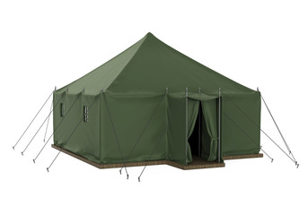 Military Tent Isolated