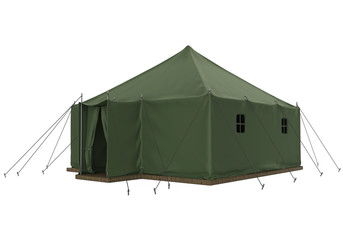 Military Tent Isolated © nerthuz