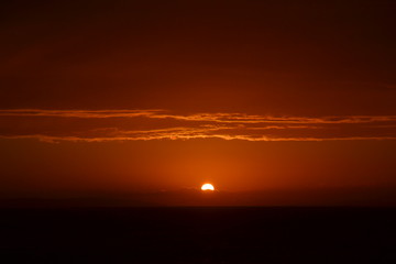 Beautiful summer sunset scenery