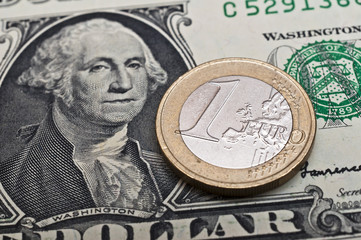 Porträt auf der 1 US Dollar Banknote 